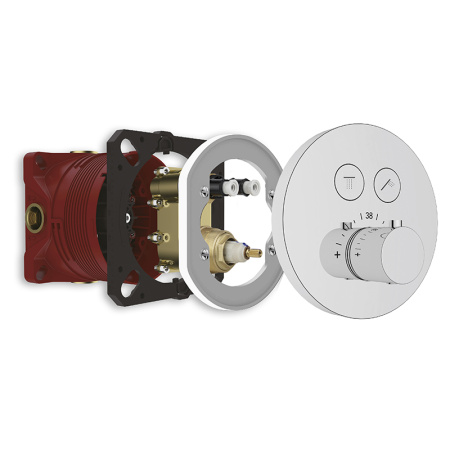 08177 Смеситель KAISER Sano скрытого монтажа с термостатом, 2-х режимный